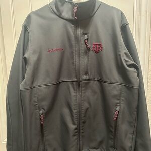 Columbia Men's Gray and Maroon Performance Jacket